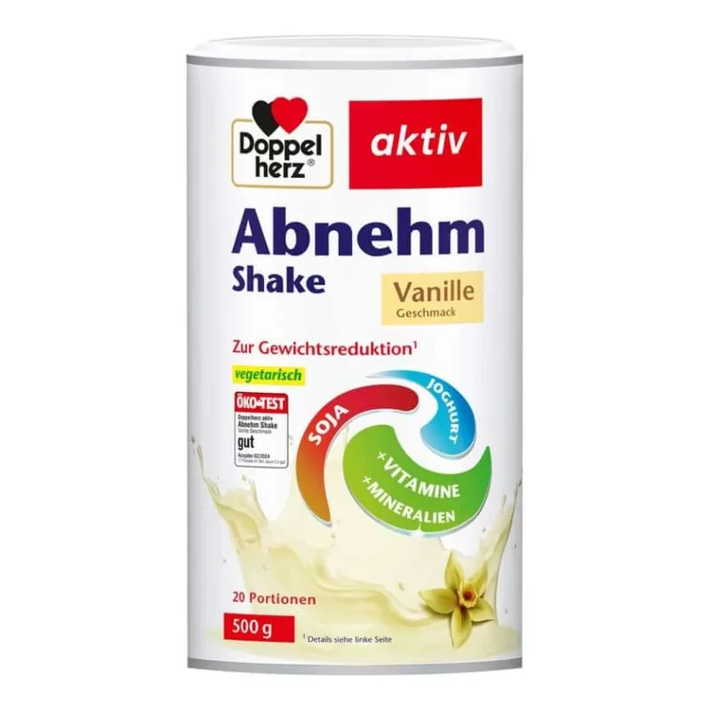 Shake de slăbire Double Heart Active cu aromă de vanilie 500 g — preț și oferte