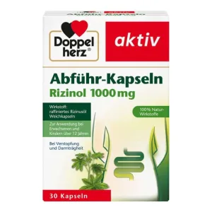 Capsule laxative active Double Heart Ricinol 1.000mg 30 Capsule