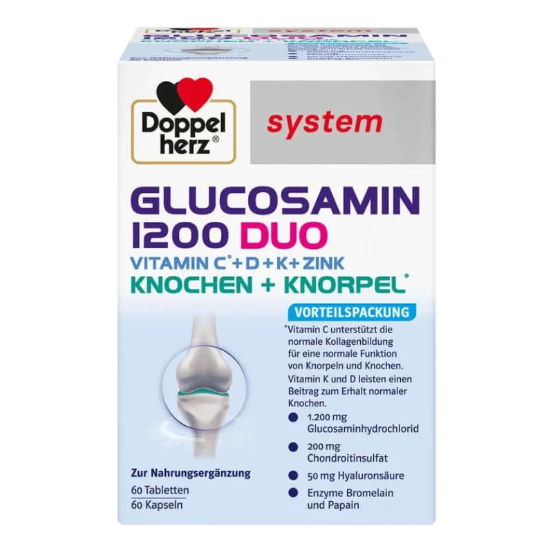 Glucosamină Double Heart 1200 Duo sistem Ko 120 St — preț și oferte