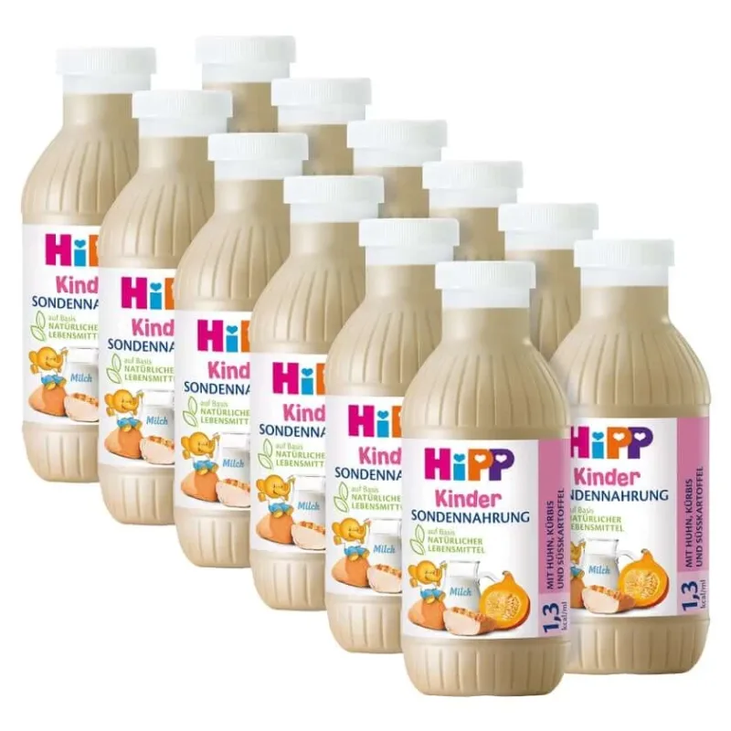 HIPP hrănire prin tub Pui dovleac și card dulce 12X500 ml — preț și oferte