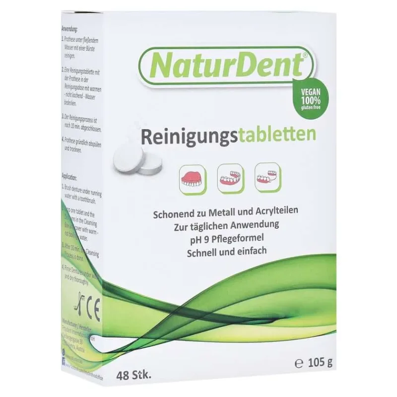 Tablete de curățare NaturDent 48 buc — preț și oferte