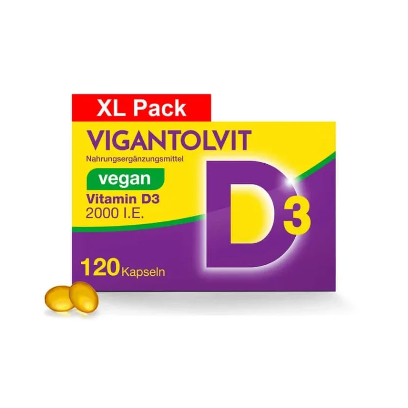 VIGANTOLVIT® 2000 U.I. Vitamina D3 vegan 120 St — preț și oferte