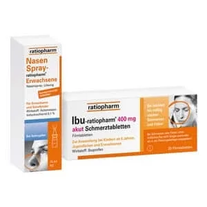 ratiopharm IBU 400 acut + spray nazal Erw 1 set