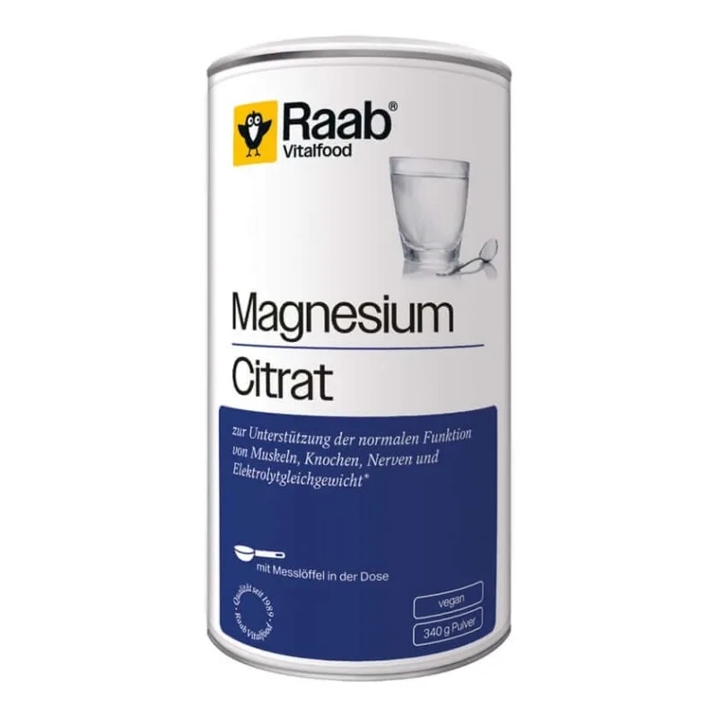 Raab Vitalfood Citrat de magneziu pulbere 340 g — preț și oferte