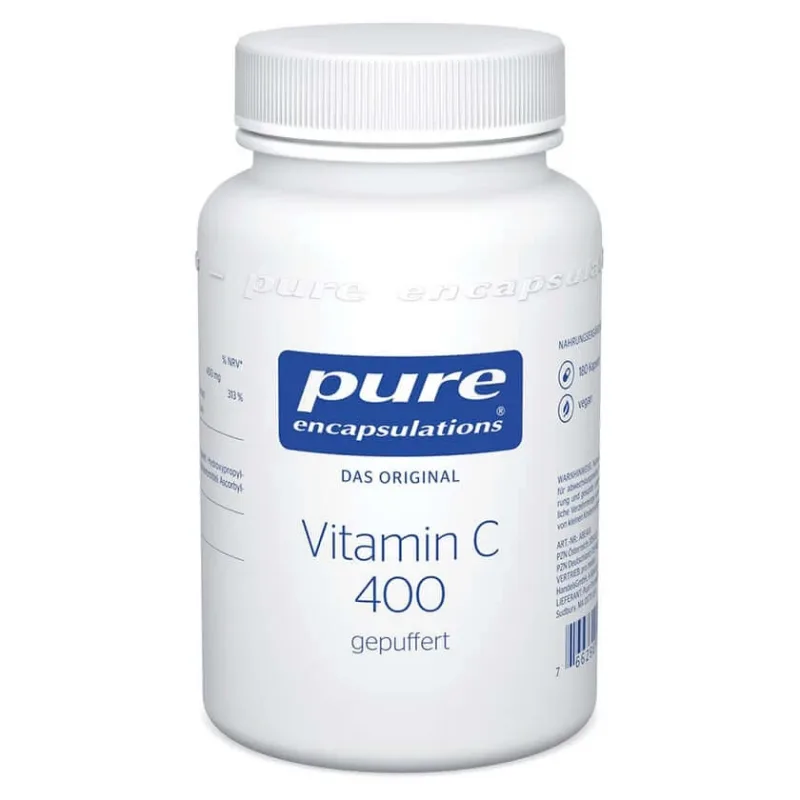 Încapsulări pure Vitamina C 400 tamponată 180 St — preț și oferte