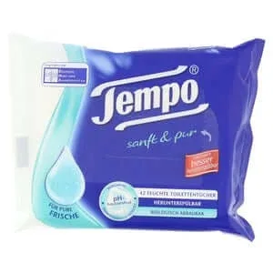 Șervețel igienic umed Tempo Gentle & Pure 42 buc.