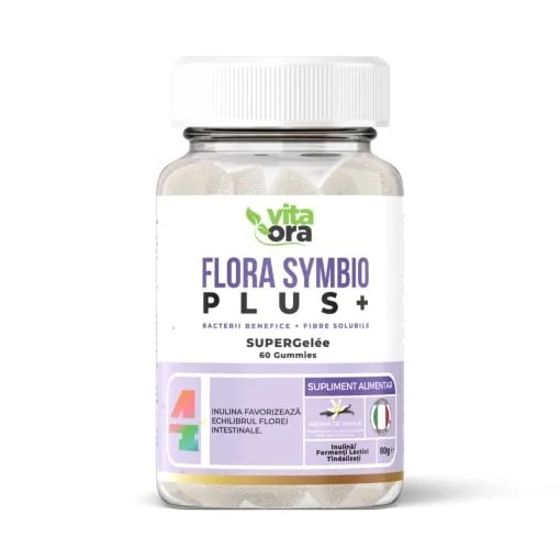 Flora Symbio Plus - Probiotice, 60 jeleuri, Vita Ora — preț și oferte