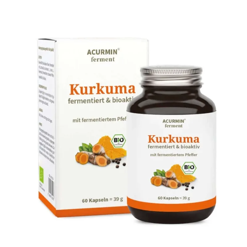 Capsule organice de turmeric, turmeric fermentat - Acurmin® ferment 60 Capsule — preț și oferte