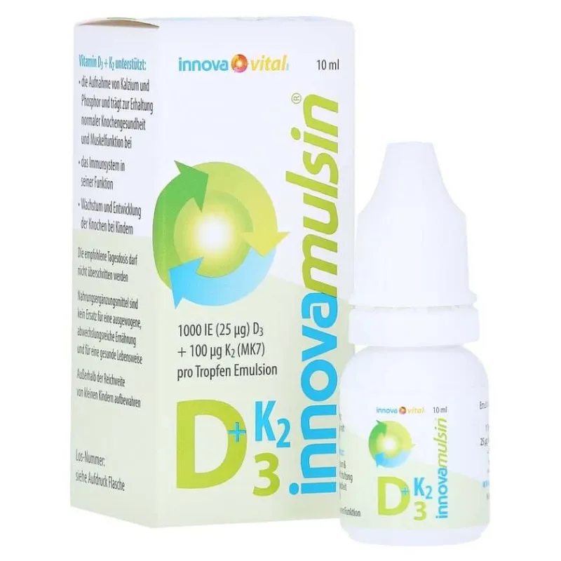 Innova Mulsin Vitamina D3+K2 Emulsie 10 ml — preț și oferte