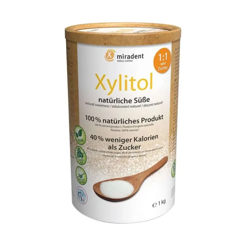 Miradent Xilitol pulbere 1 kg pachet valoric 1000 g — preț și oferte