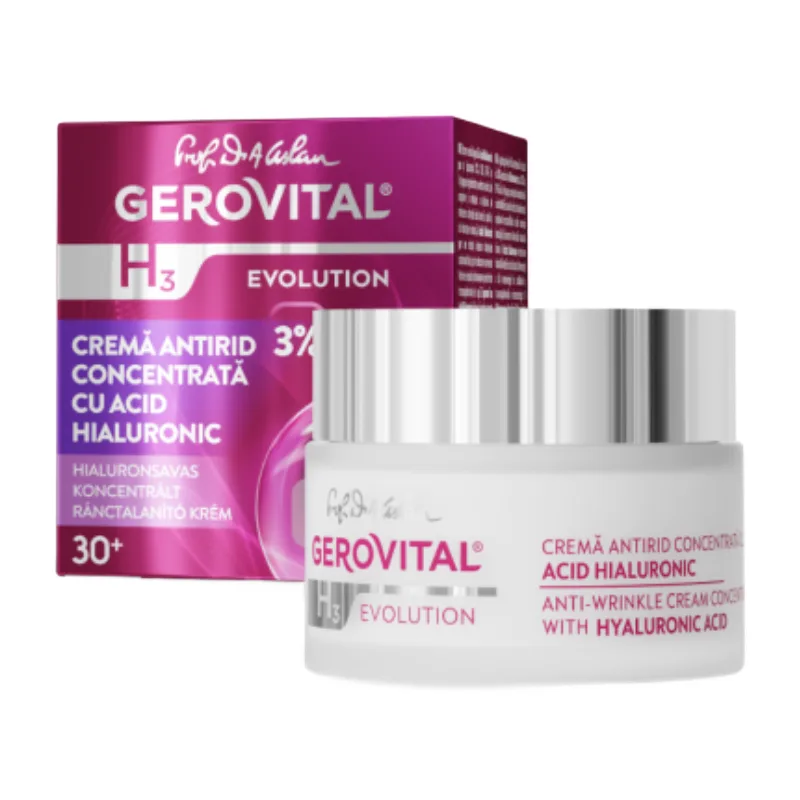 Crema antirid concentrata cu acid hialuronic H3 Evolution 50 ml, Gerovital FARMEC — preț și oferte