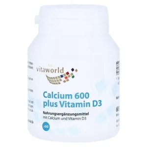 Calciu 600 plus D3 Tablete 60 Capsule