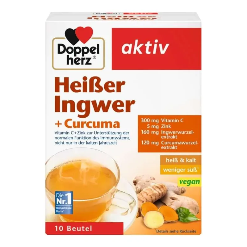 Ghimbir fierbinte cu două inimi + Curcuma 10 St — preț și oferte