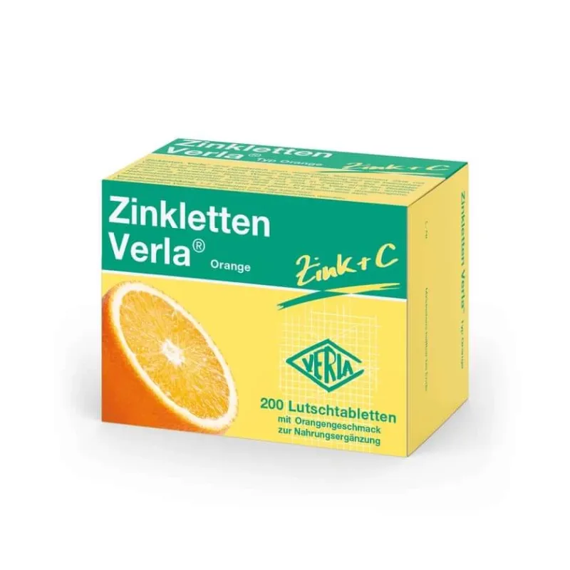 Tablete de zinc Verla Orange lozenges 200 Capsule — preț și oferte