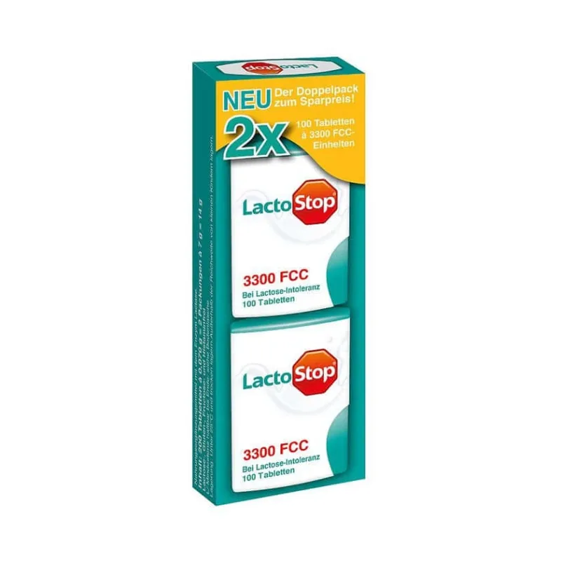 Lactostop 3.300 comprimate FCC click dispenser 2X100 buc — preț și oferte