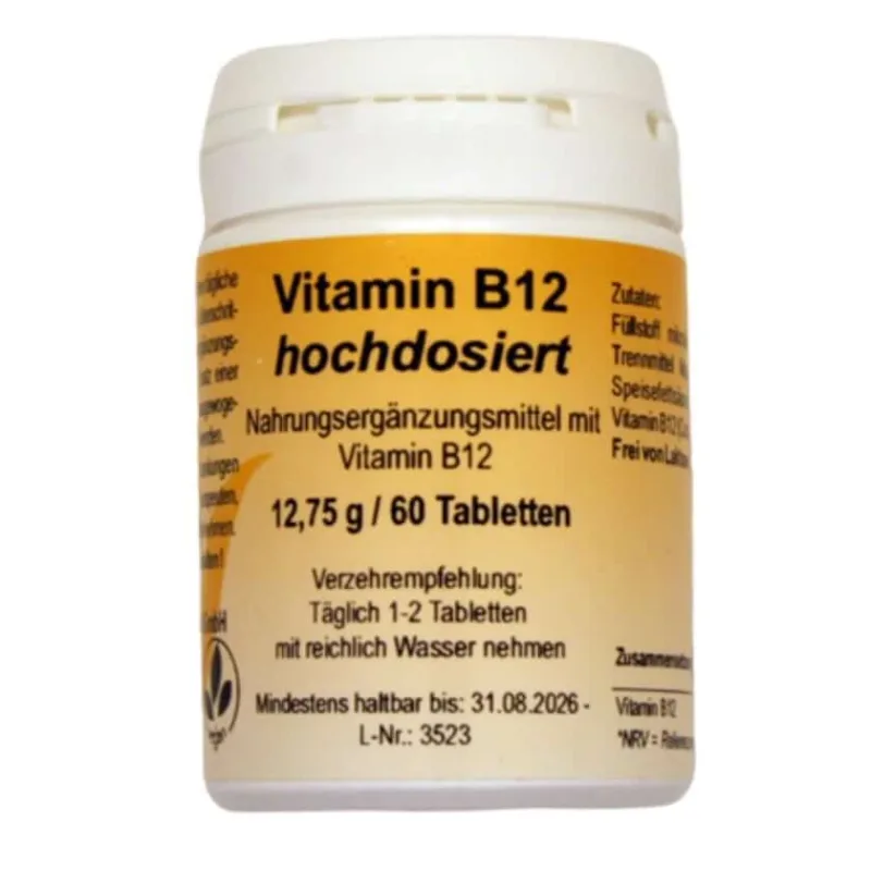 Vitamina B12 cu doză mare comprimate 60 capsule — preț și oferte