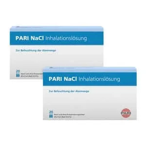 Pachet dublu PARI NaCl soluție de inhalare 2X20X5 ml — preț și oferte