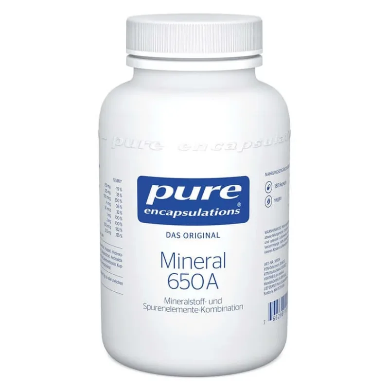 Încapsulări pure Mineral 650A 180 St — preț și oferte