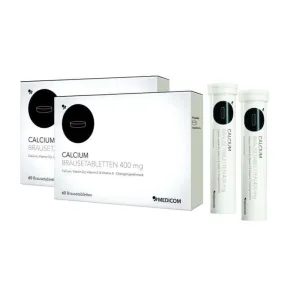Calcium comprimate efervescente 400 mg 2X60 buc