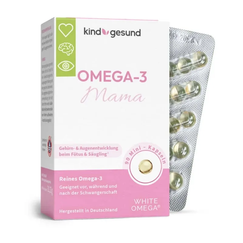 Capsule de ulei de pește Omega 3 pentru mame și copii - WITHE OMEGA® Mama 90 St — preț și oferte