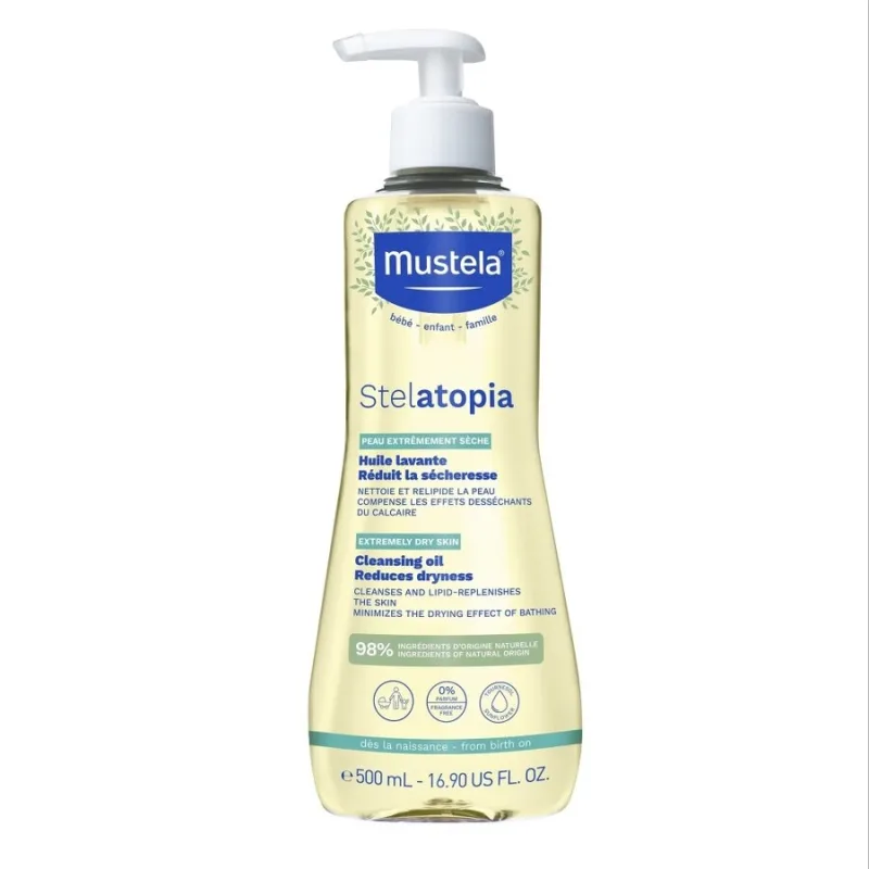 Ulei de Curățare pentru Piele Atopică Stelatopia, 500 ml, Mustela — preț și oferte