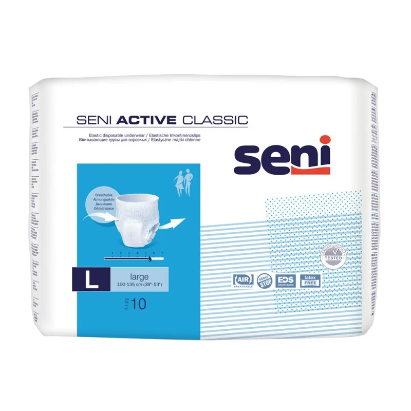 Scutece chiloti Active Classic L, 10 bucati, Seni — preț și oferte