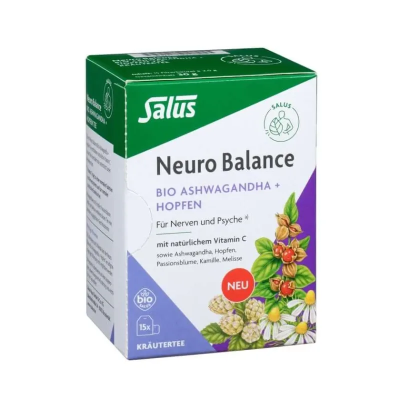 Neuro Balance Organic Ashwagandha + Hamei ceai Salus 15 St Salus Haus — preț și oferte