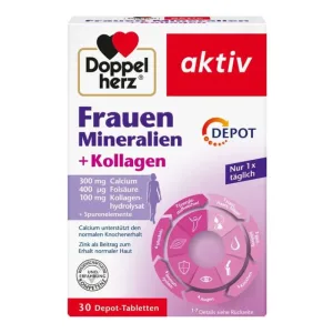 Double Heart Femei Minerale + Colagen Depot 30 St