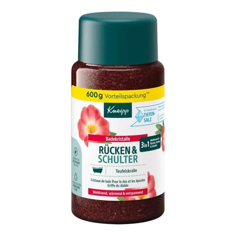 Cristale de baie Kneipp spate și umăr 600 g — preț și oferte