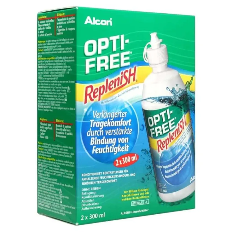 Desin multifuncțional Opti-free Replenish 2X300 ml — preț și oferte