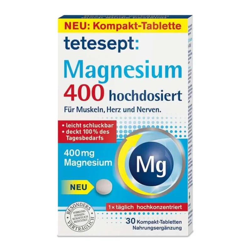 Tetesept Magneziu 400 doză mare Tabelul 30 St — preț și oferte