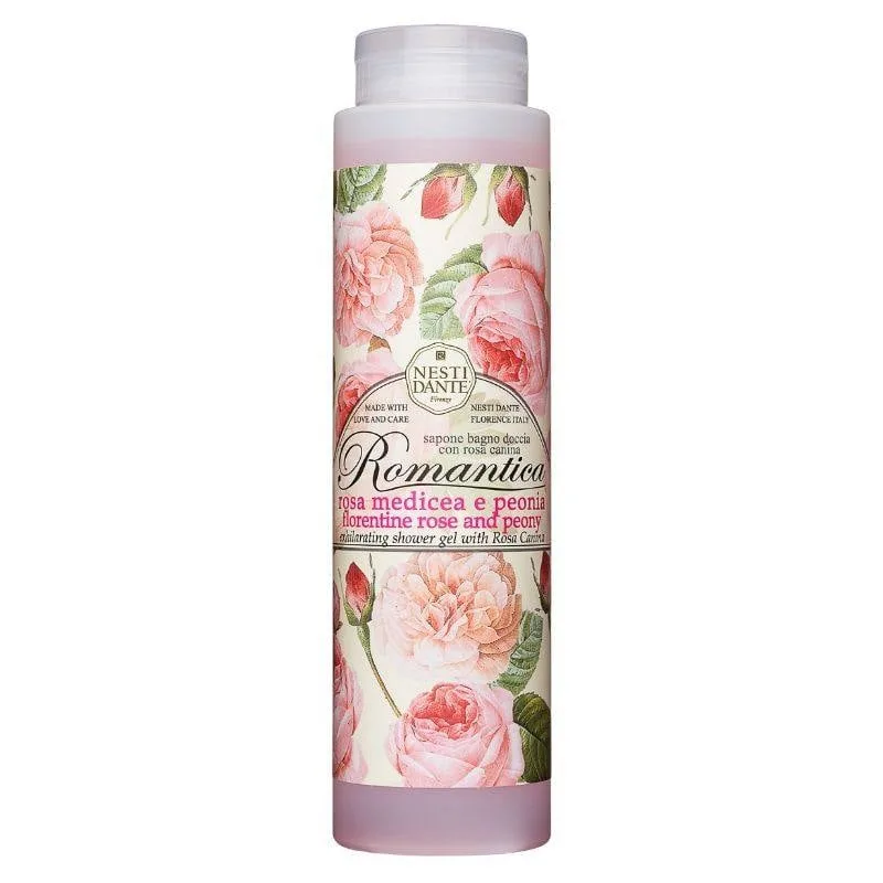 Nesti Dante gel de dus Romantica - Trandafir & Bujor x 300 ml NESTI DANTE ITALIA — preț și oferte