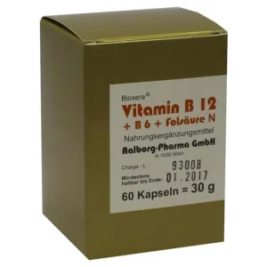 Vitamina B12+b6+acid folic complex N Capsulă 60 Capsule