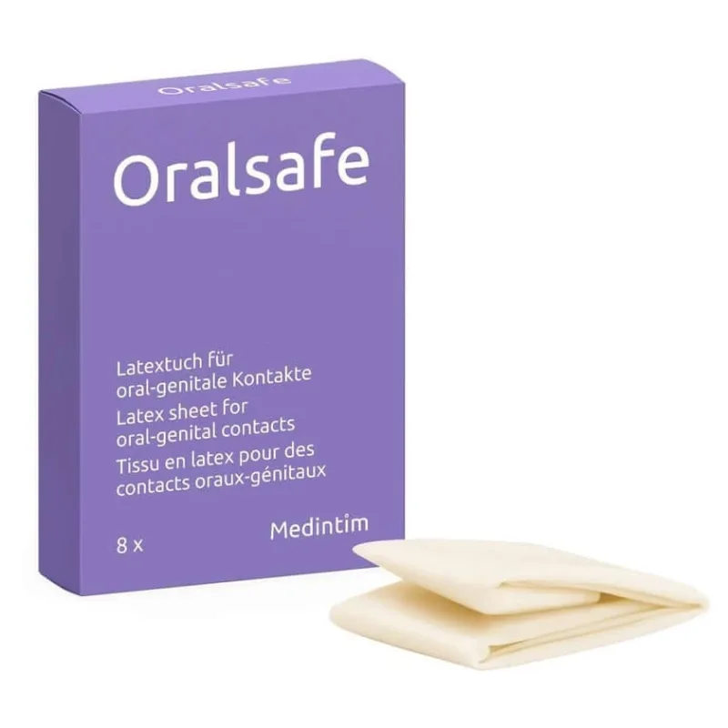 "Oral Safe Strawberry", 8 șervețele din latex, subțiri, parfum de căpșuni (8 șervețele) 8 buc — preț și oferte