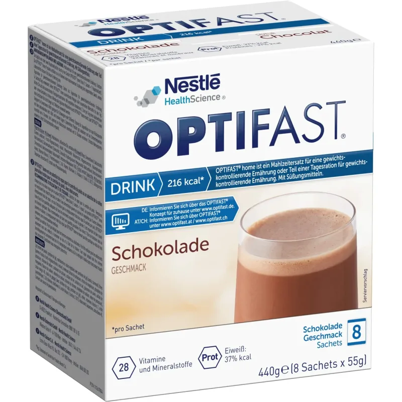 OPTIFAST Băutură de ciocolată 8X55 g NESTLE — preț și oferte