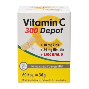 Vitamina C 300 Depot + Zinc + Histidină + Vitamina D Capsule 60 Capsule