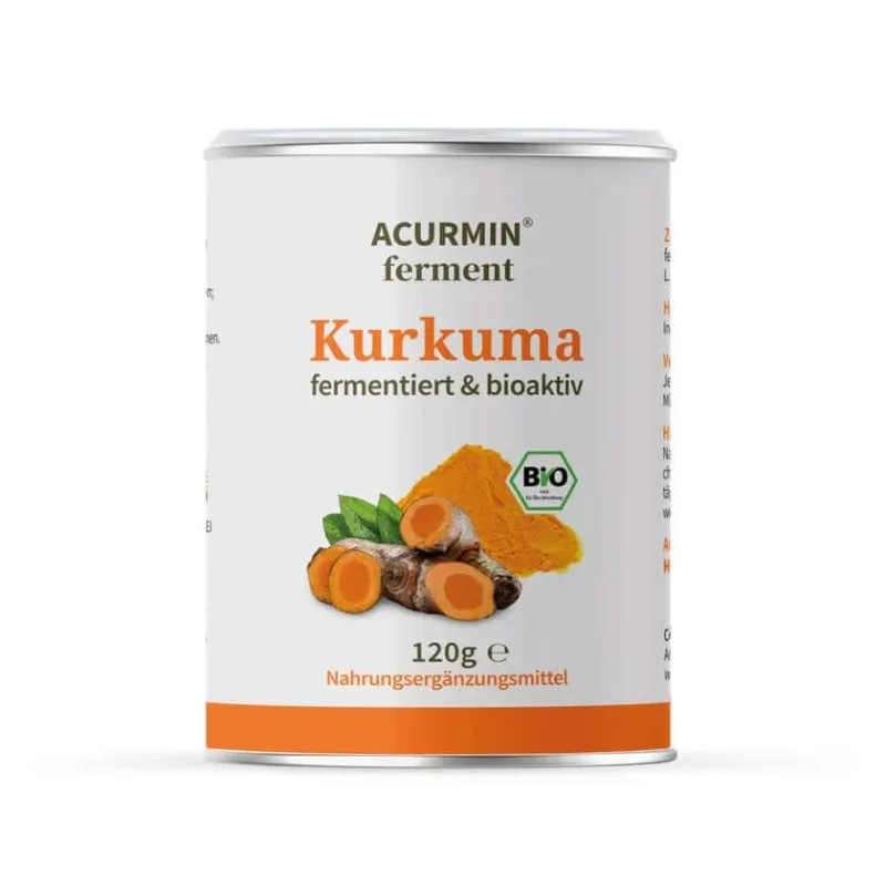 Acurmin ferment pulbere de turmeric organic 120 g — preț și oferte