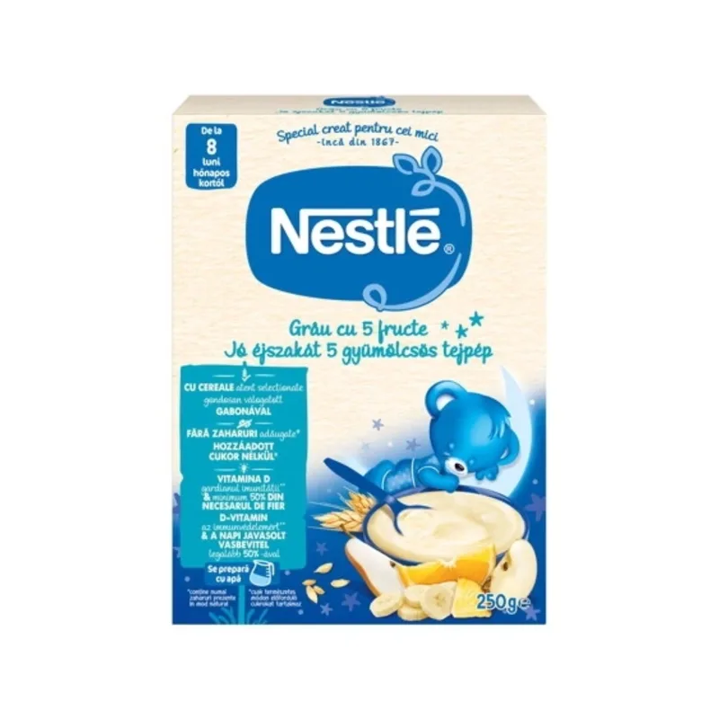 8 Cereale cu fructe | de la 12 luni | 250g NESTLE — preț și oferte