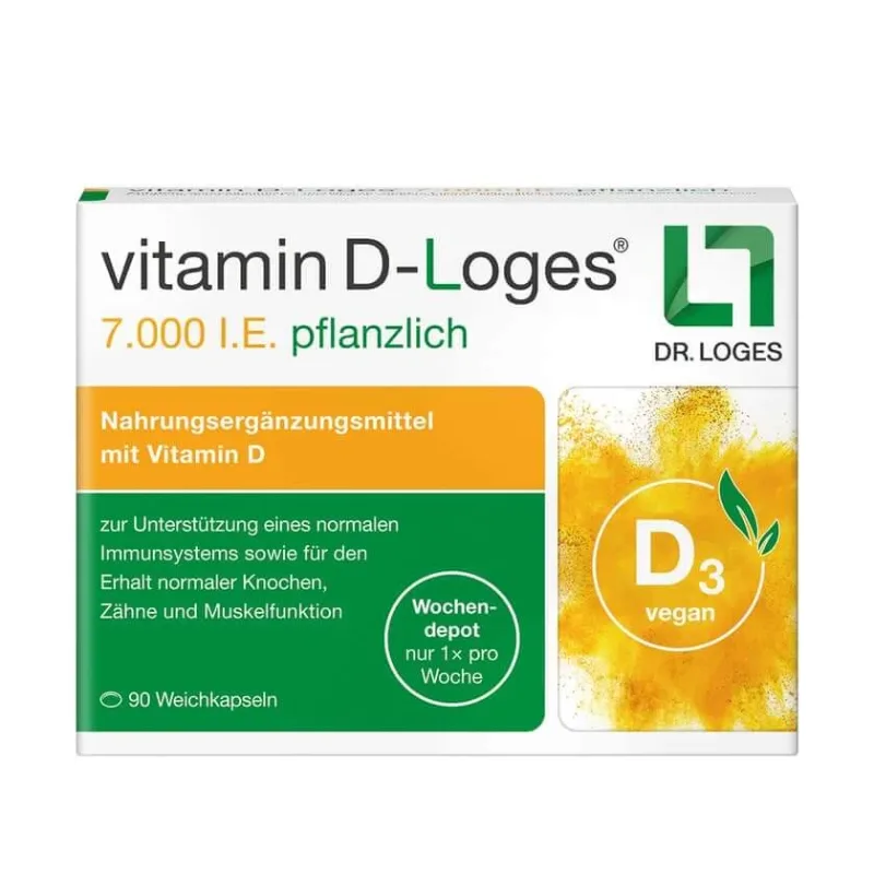 vitamina D-Loges® 7,000 U.I. pe bază de plante 90 buc. — preț și oferte
