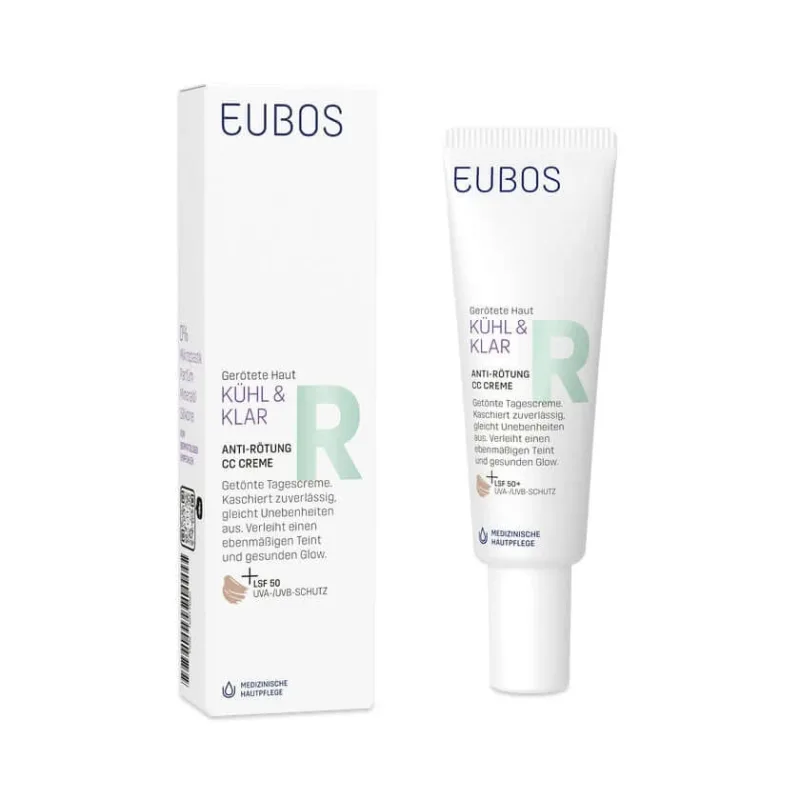 EUBOS COOL & CLEAR ANTI-REDDING CC CREAM SPF 50 30 ml — preț și oferte
