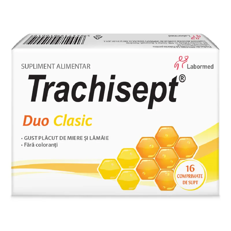 Trachisept Duo Clasic, 16 comprimate, Labormed LABORMED PHARMA — preț și oferte