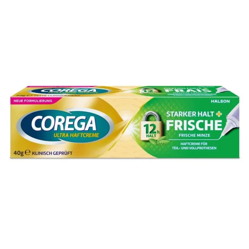 Corega Ultra Adhesive Cream Strong Hold+fresh 40 g — preț și oferte