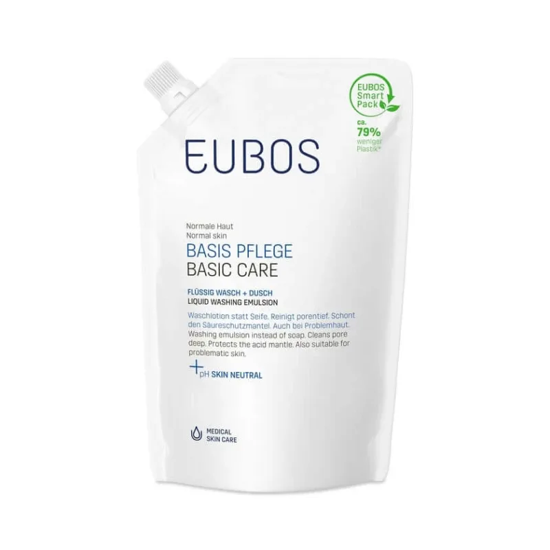 EUBOS BASIC CARE LIQUID WASH + SHOWER REFILL BAG 400 ml — preț și oferte