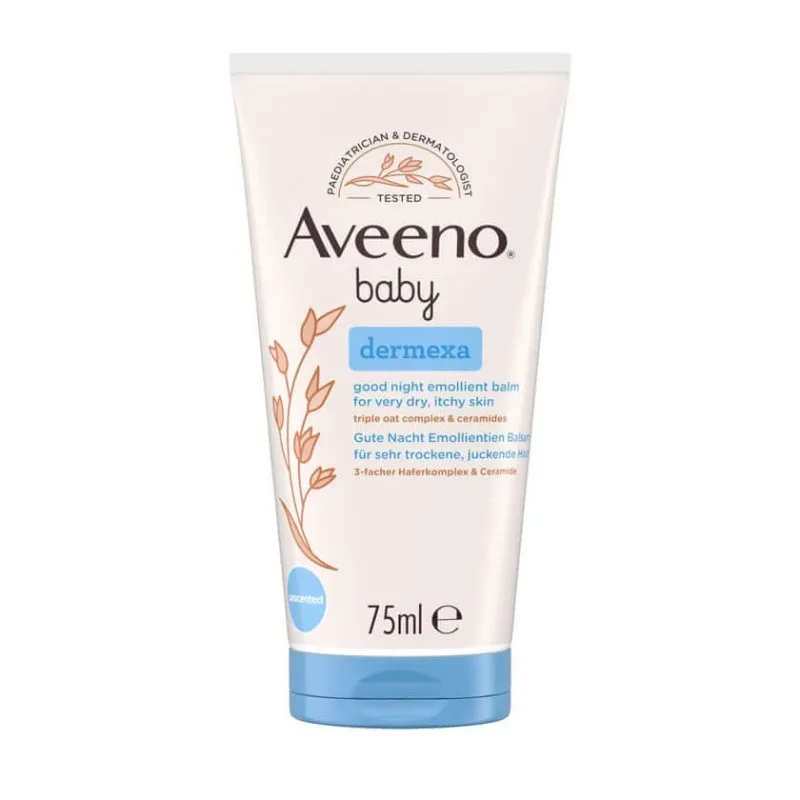 Aveeno Baby Dermexa Good Night Balsam emolient 75 ml — preț și oferte