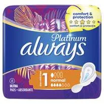 Absorbante Always Platinum Normal mar.1, P&G | 8 bucati — preț și oferte