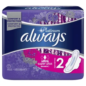 Absorbante Always Platinum Super mar.2, P&G | 7 bucati
