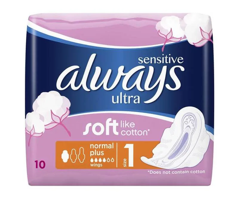 Absorbante Always Ultra Sensitive Normal, P&G | 10 bucati — preț și oferte