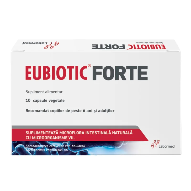 Eubiotic Forte, 10 capsule vegetale, Labormed LABORMED PHARMA — preț și oferte