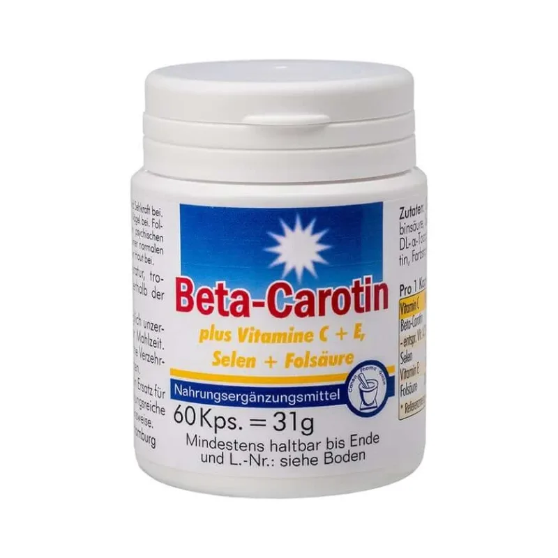 BETA Caroten Capsule + Vitamina C + E 60 Capsule — preț și oferte