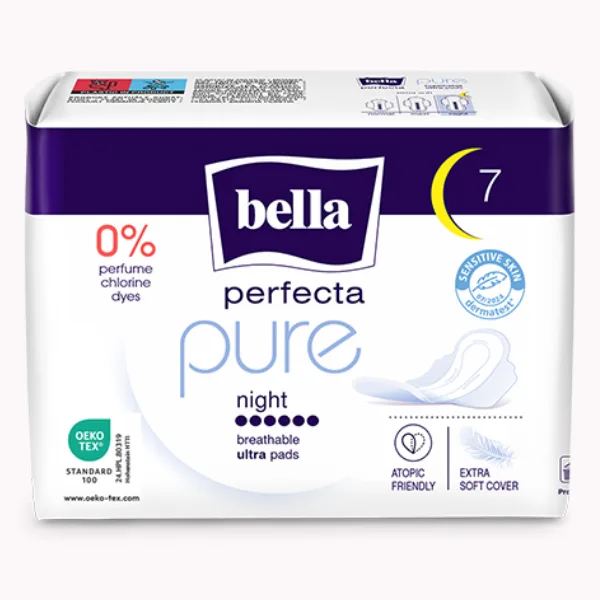 Absorbante Bella Perfecta Pure Night, Bella | 7 bucati TZMO SA — preț și oferte